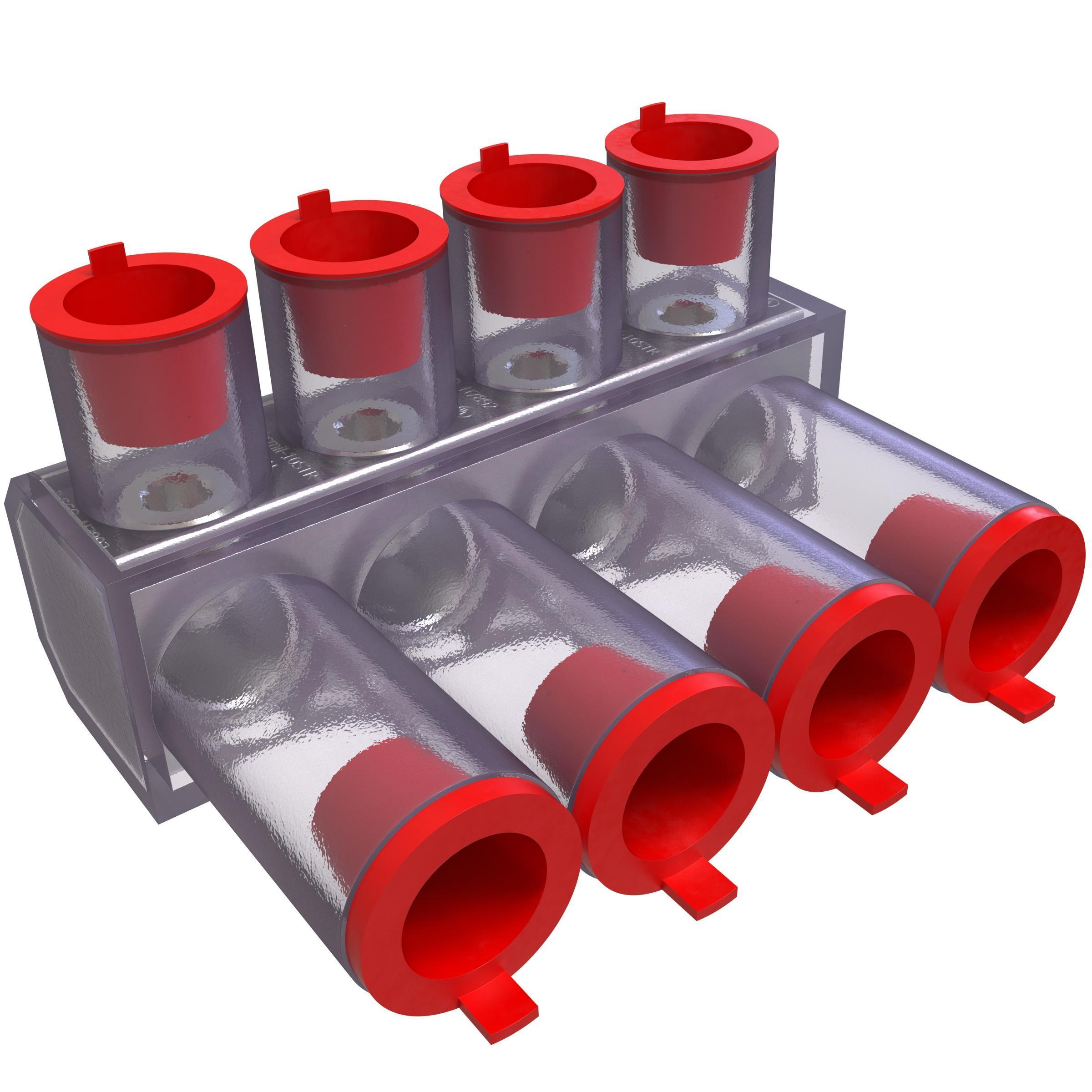 ILSCO® PED-4-350-CP-Z Mechanical Multiple Cable Taps