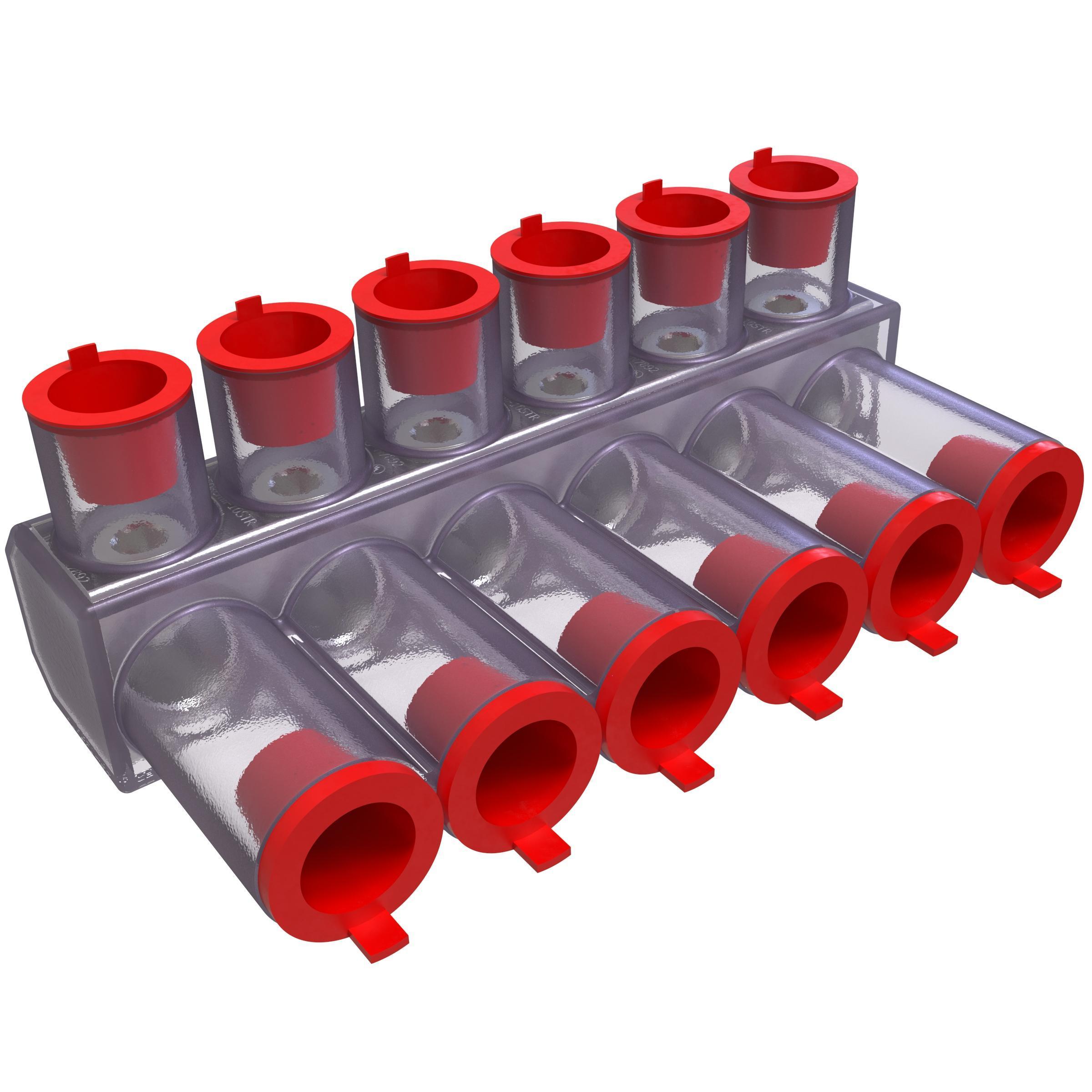 ILSCO® PED-6-350-CP-Z Mechanical Multiple Cable Taps