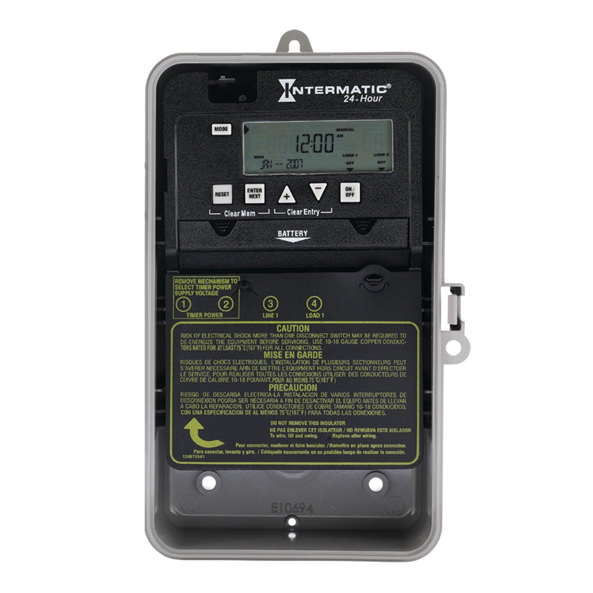 Intermatic® EP100C, 1 min to 24 hr Setting, 120 to 277 V AC, 2 hp, 1NO 1 Form A SPST Contact, 1 Poles