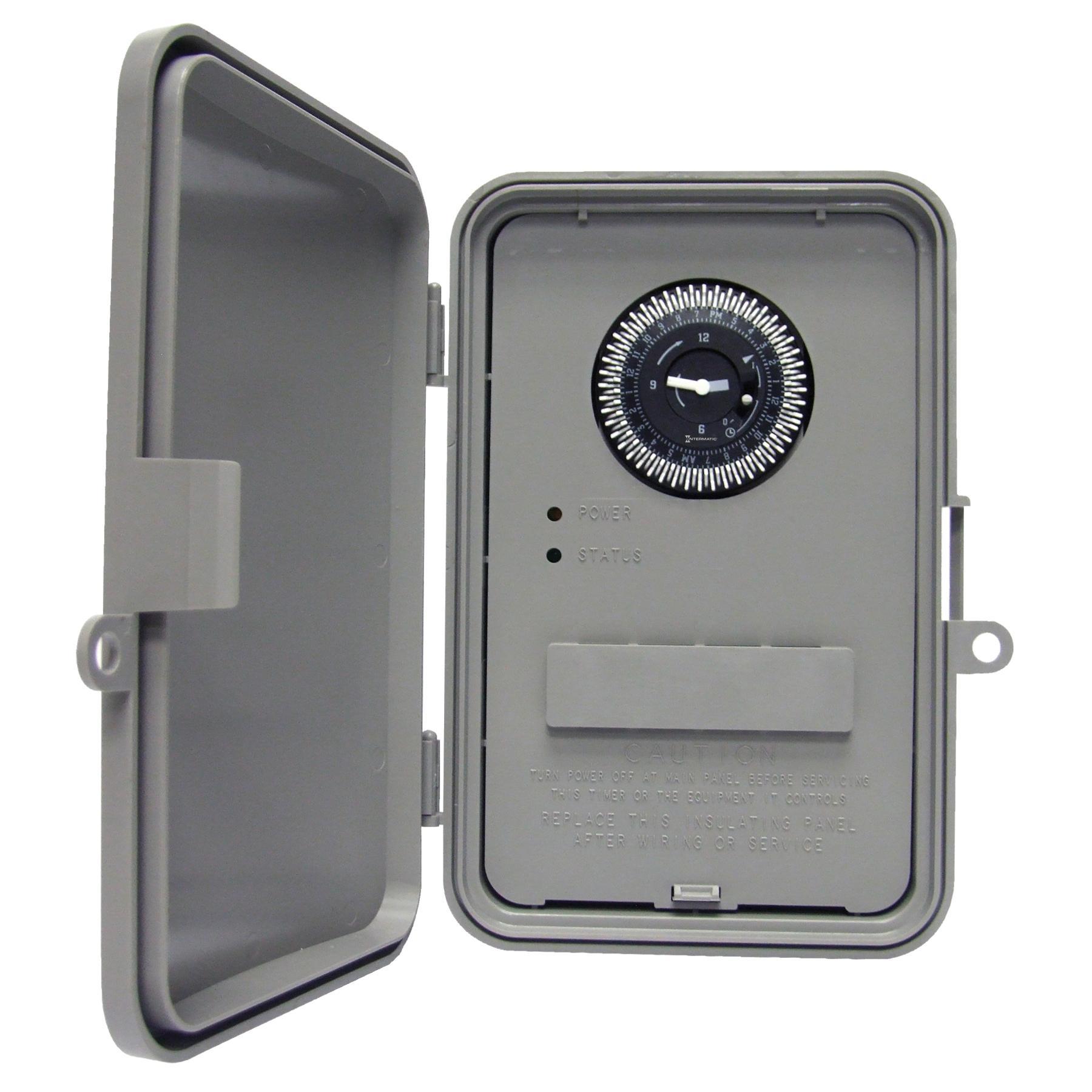 Intermatic® GM40AV GM40, 15 min to 24 hr Setting, 120 to 208/240/277 V AC, 1 hp, 2 hp, 2NO-2NC 2 Form C DPDT Contact, 2 Poles