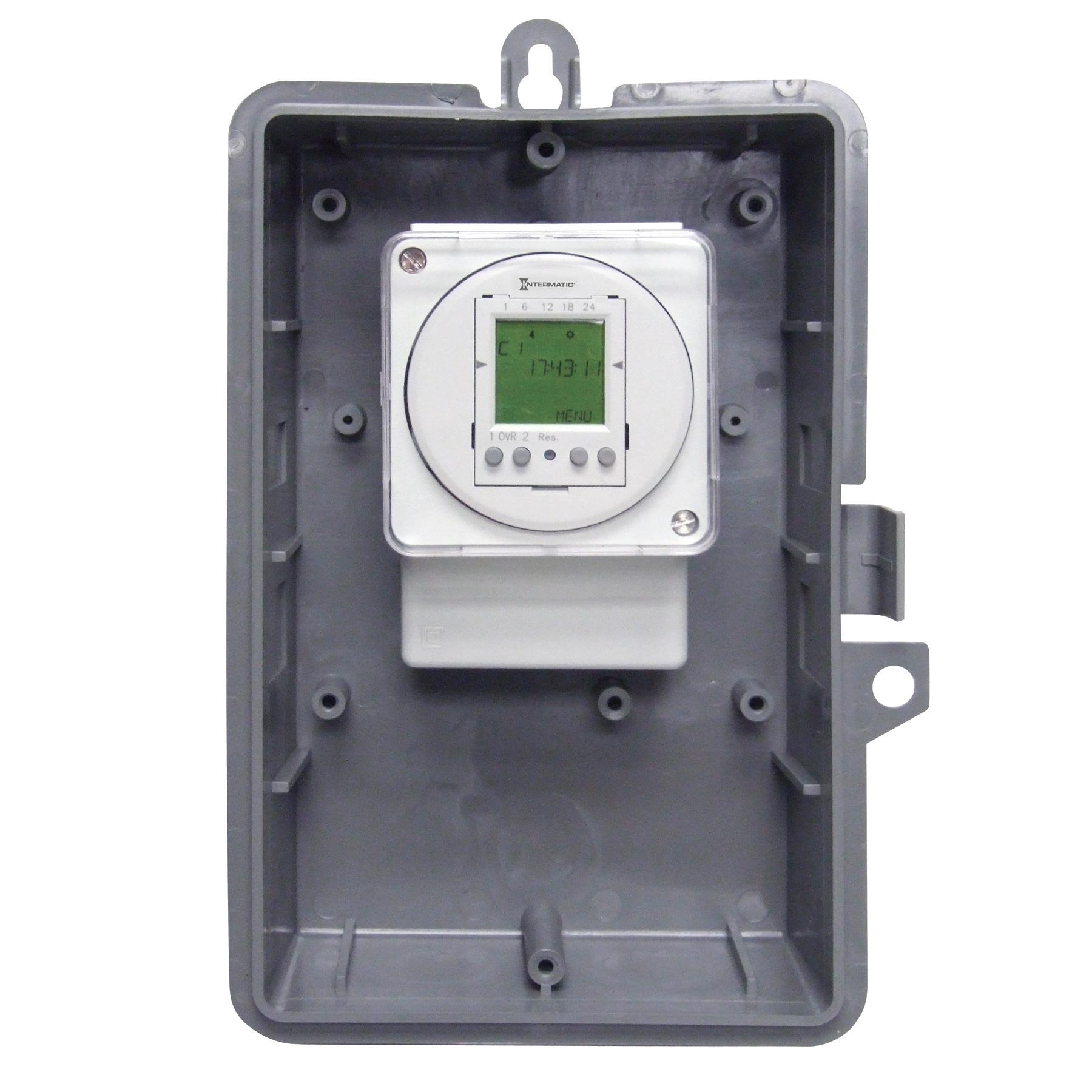 Intermatic® GMXSW-I-120 GMX, 2 hr to 7 days Setting, 120 V AC, 1 hp, 2 hp, 1CO 1 Form C SPDT Contact, 1 Poles