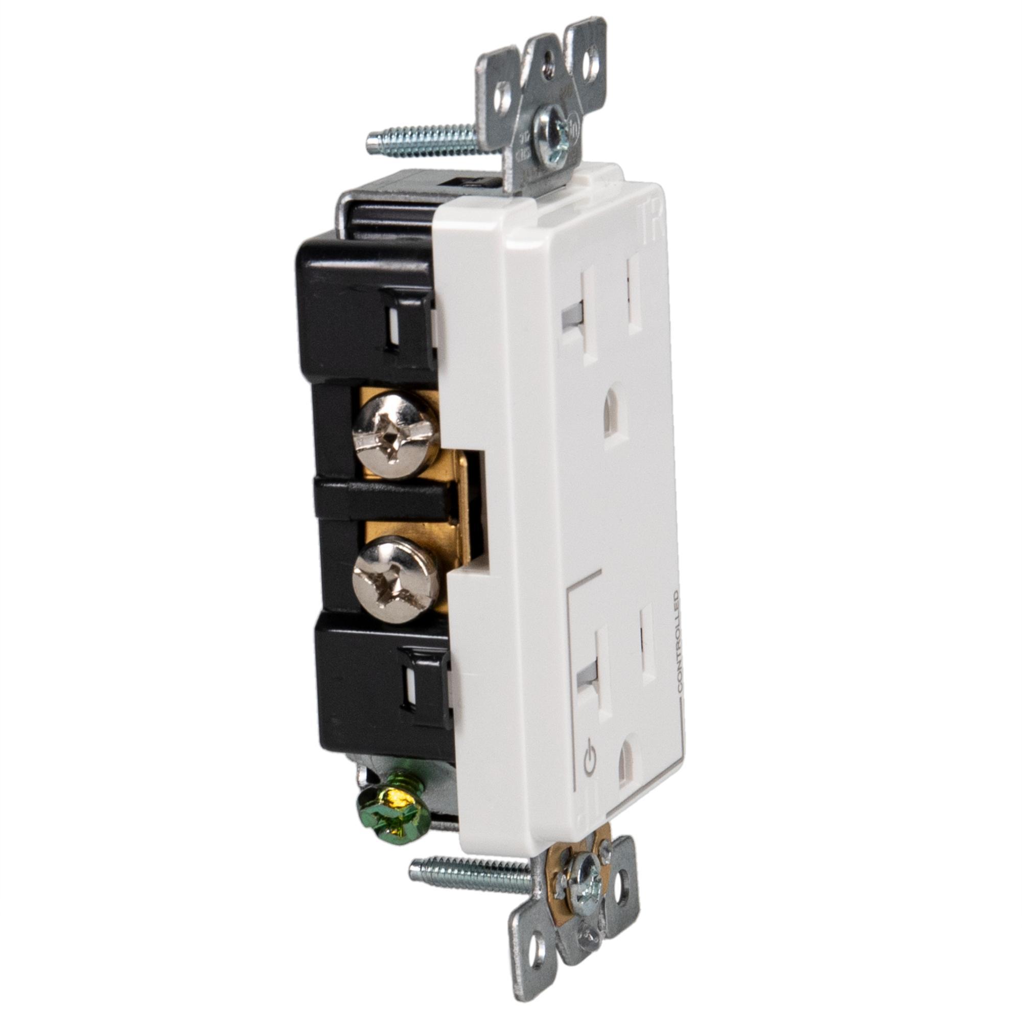 Intermatic® IOS-DPLR-WH Straight Blade Receptacles