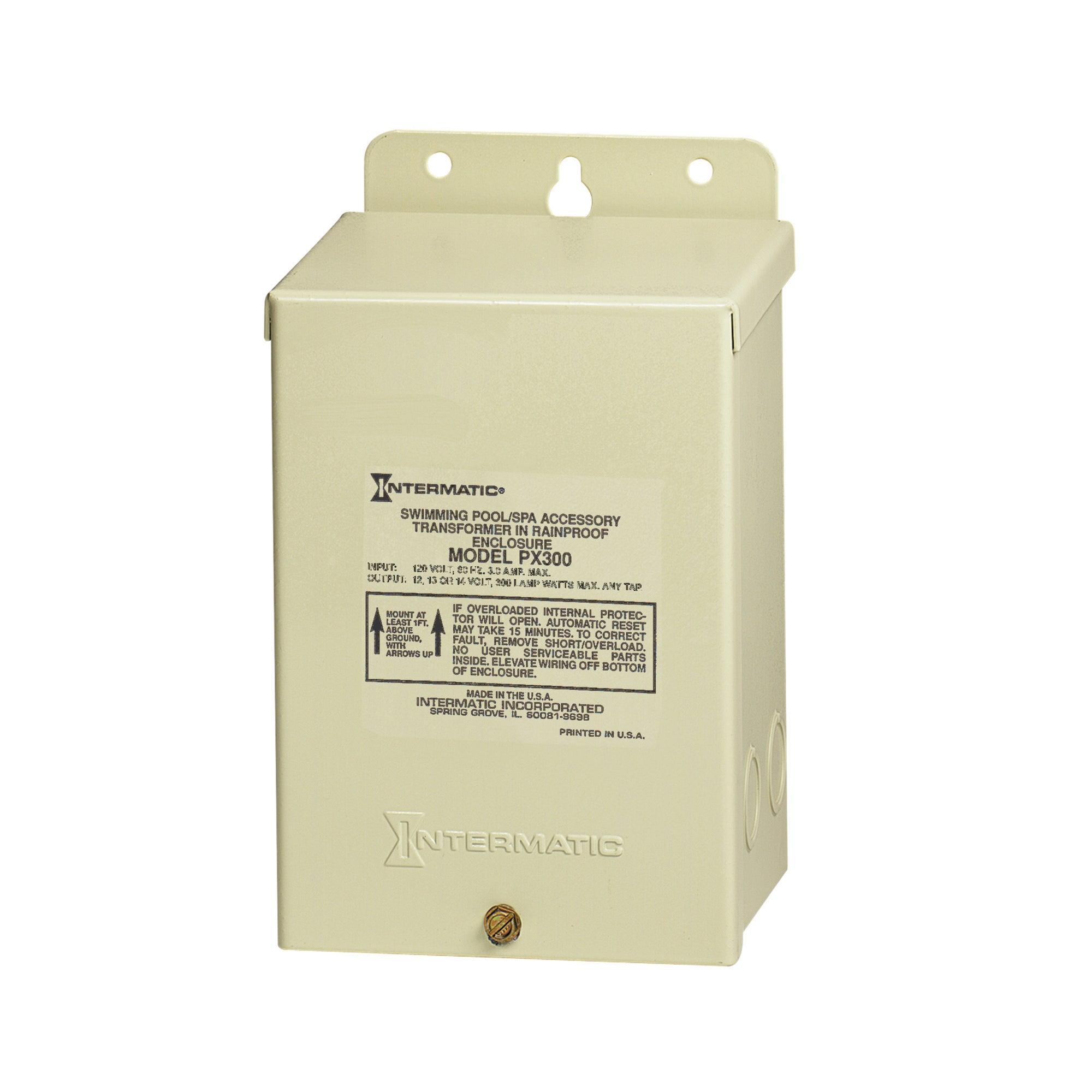 Intermatic® PX300 Safety Transformer, 120 V AC Input, 12/13/14 VAC Output, 300 W, 3 A, NEMA 3R Enclosure