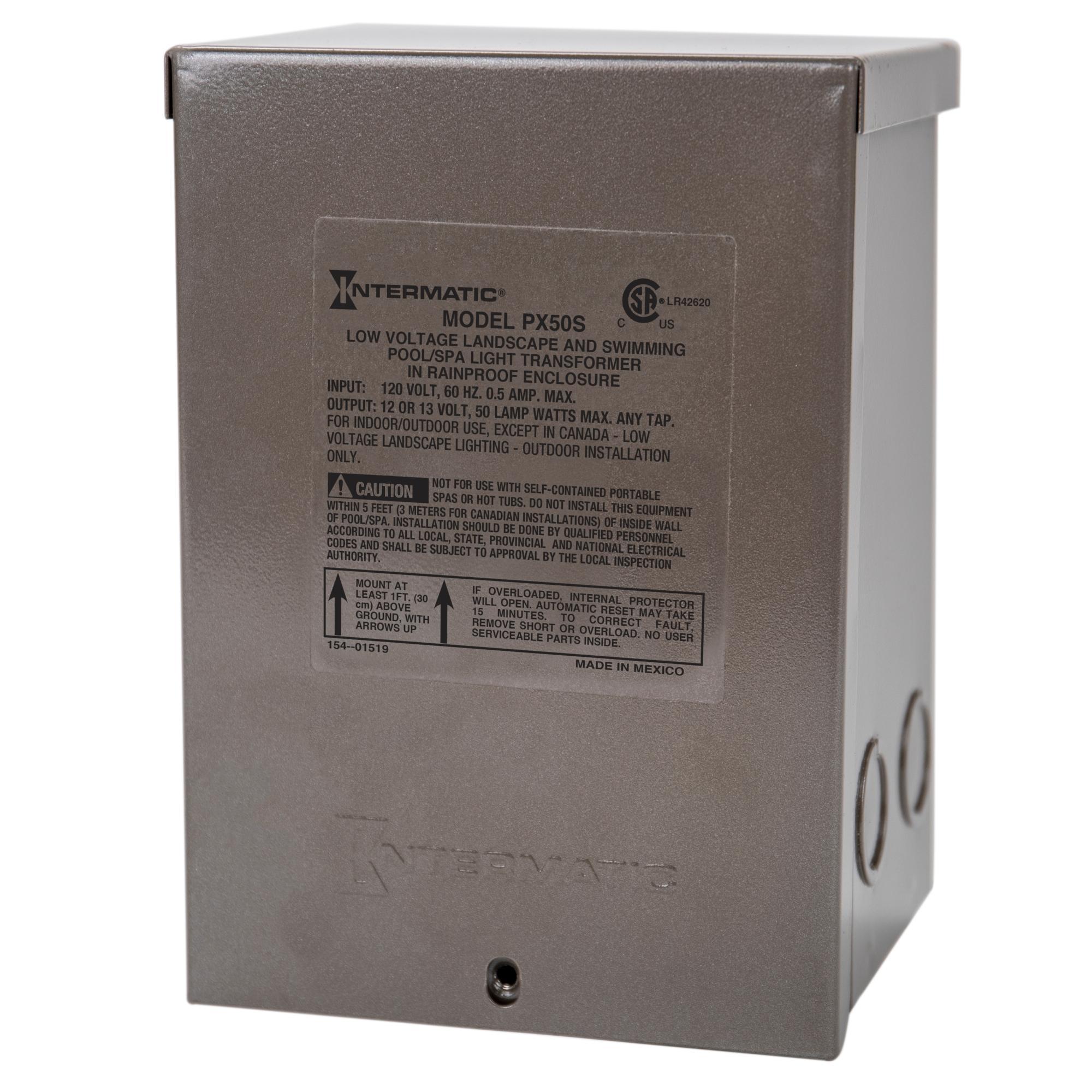 Intermatic® PX50S Low Voltage Lighting Transformers