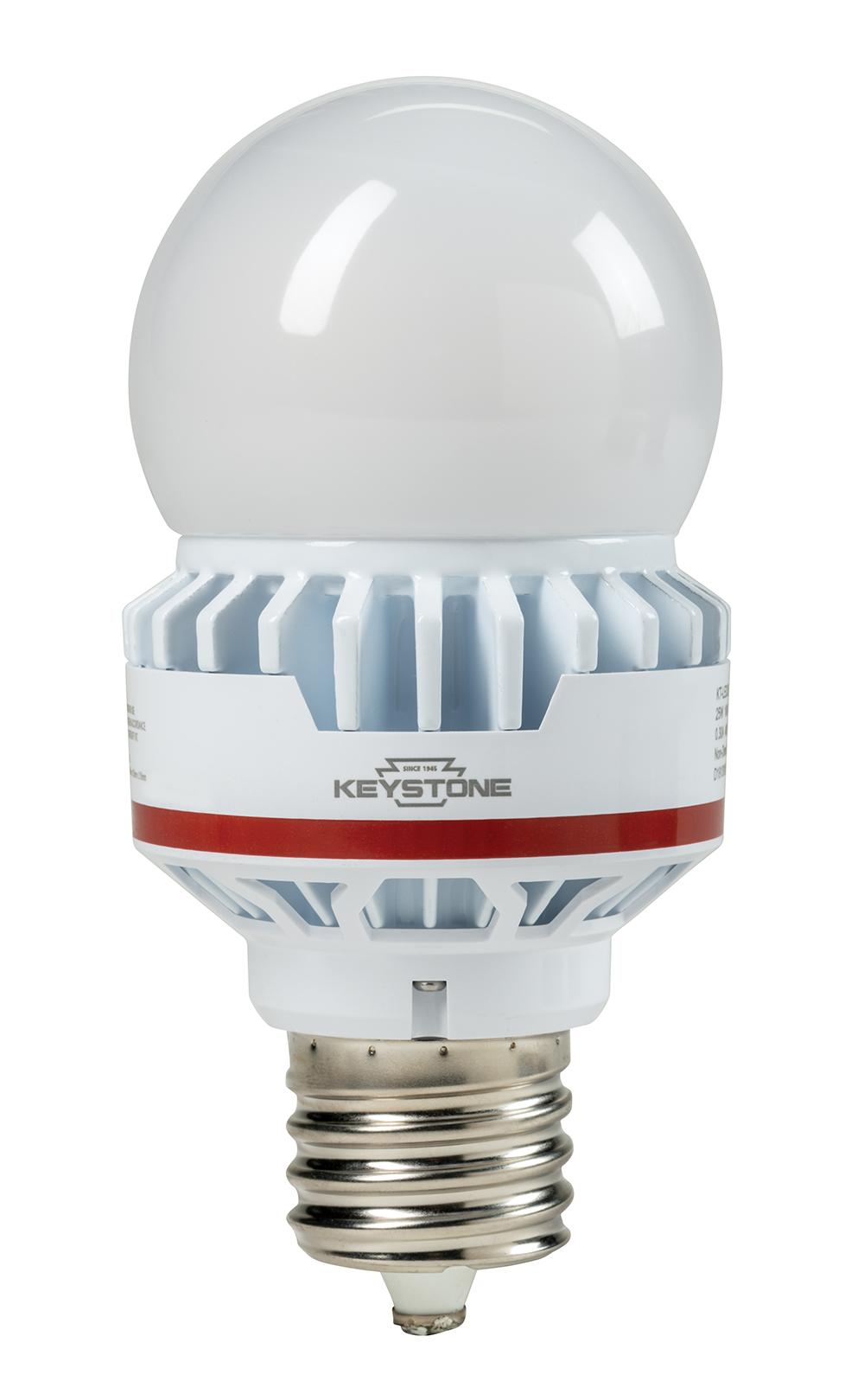 Keystone Technologies KT-LED25A23-O-EX39-850 800 Replacement Lamp, 25 W, 200 W Incandescent Equivalent, EX39 Lamp Base Lamp, A23 Shape, 3590 Lumens