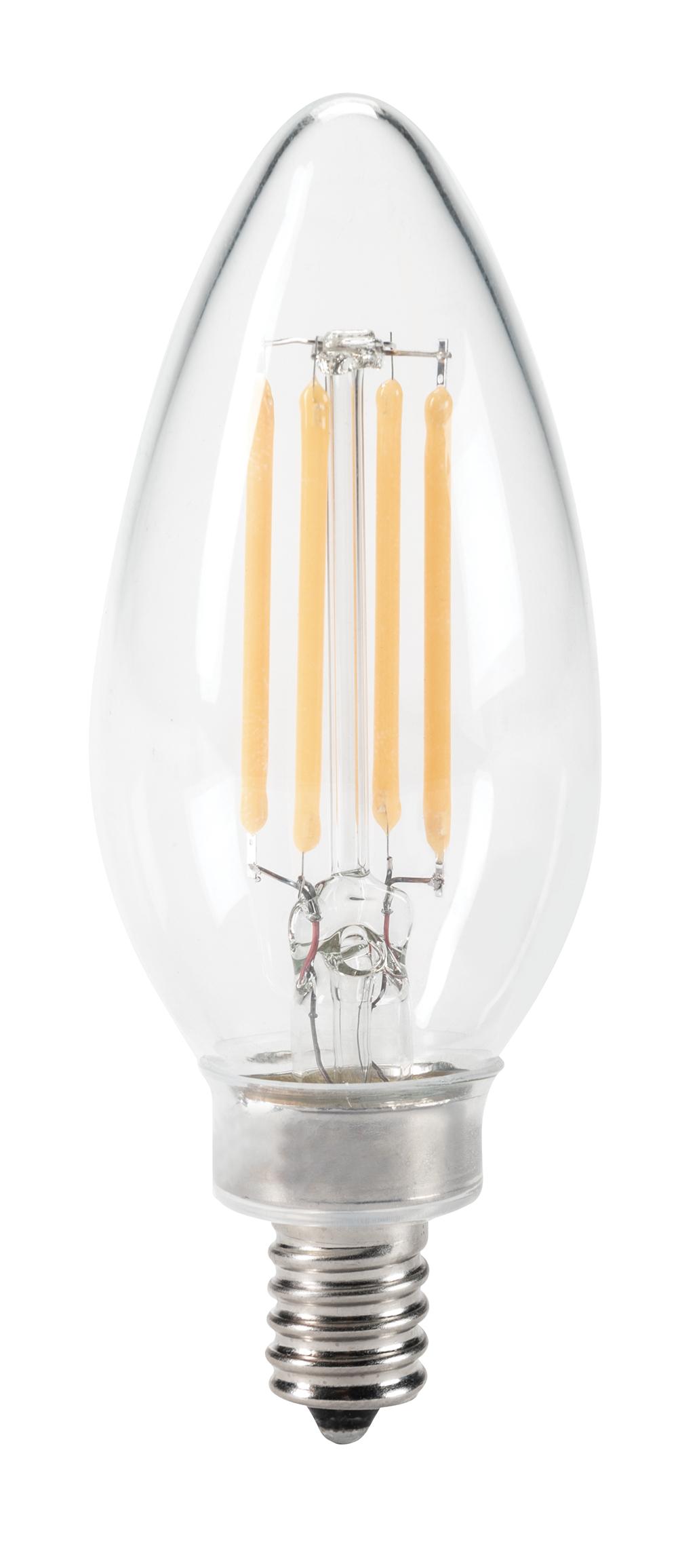 Keystone Technologies KT-LED4.5FB11-E12-822-A 800 Dimmable Bulb, 4.5 W, 40 W Incandescent Equivalent, E12 Lamp Base, B11 Shape, 120 V