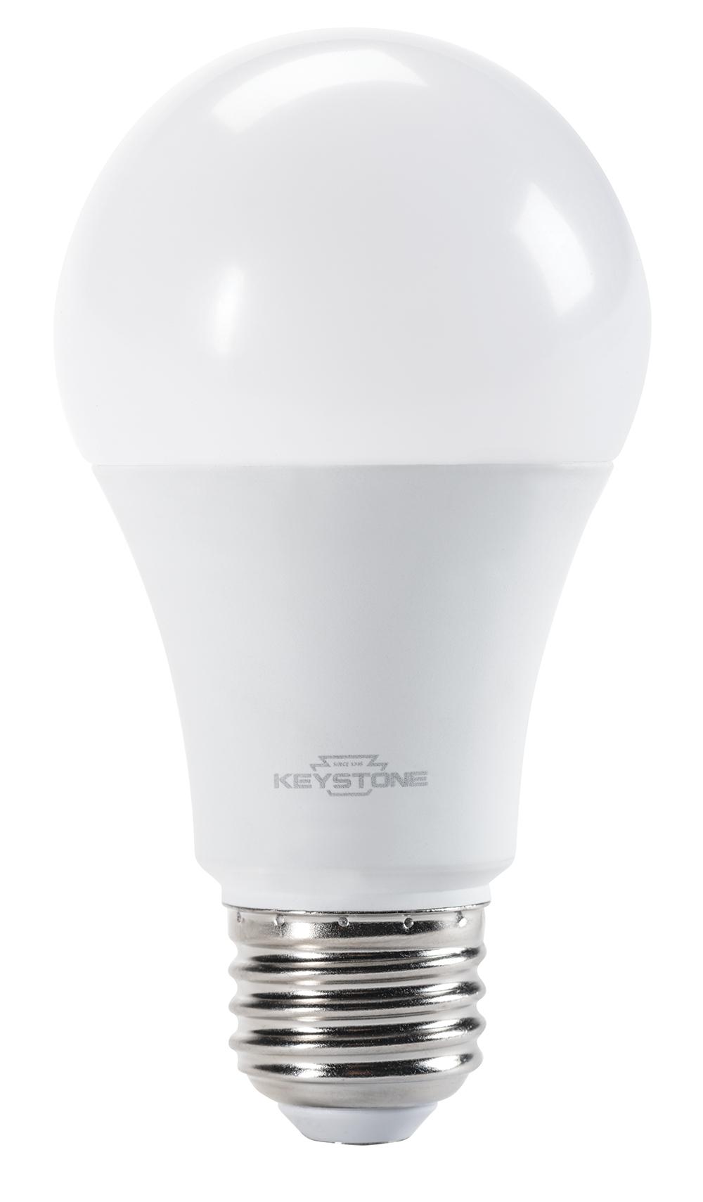 Keystone Technologies KT-LED11A19-O-827 800 Replacement Lamp, 11 W, 75 W Incandescent Equivalent, E26 Lamp Base Lamp, A19 Shape, 1100 Lumens