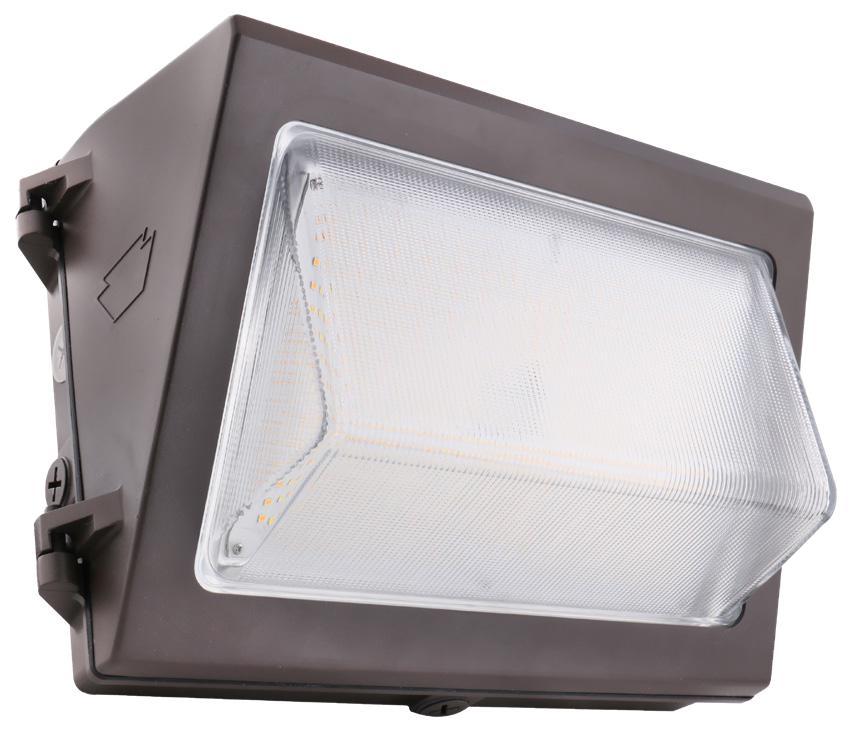 Keystone Technologies KT-WPLED35-M1-8CSB-VDIM Wallpack, LED Lamp, 35 W Fixture, 120 to 277 V, Bronze Housing
