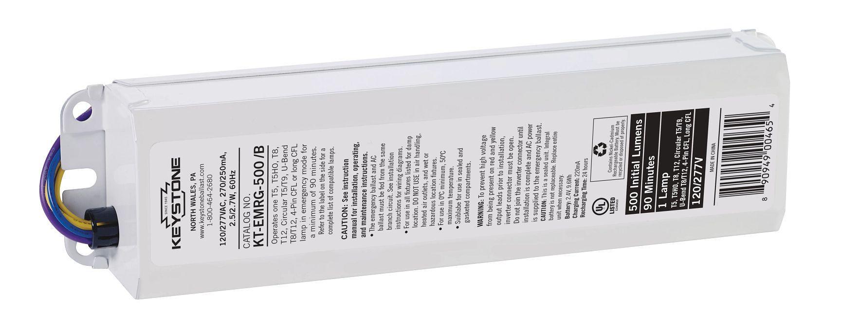 Keystone Technologies KT-EMRG-500 -B-DP Fluorescent Emergency Ballasts
