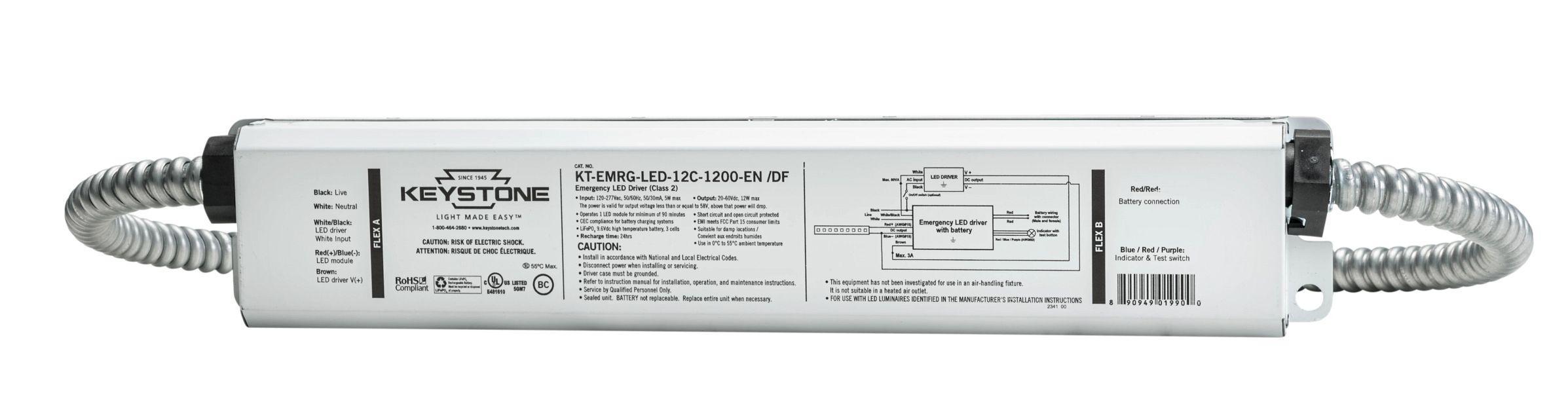 Keystone Technologies KT-EMRG-LED-12C-1200-EN -DF-IP LED Drivers