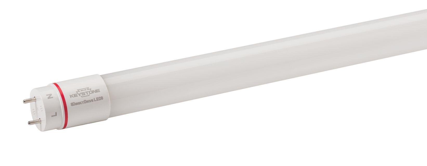 Keystone Technologies KT-LED10.5T8-48G-827-DX2 /G2-CP Lamp, 10.5 W, G13 Lamp Base, T8 Shape, 1650 Lumens