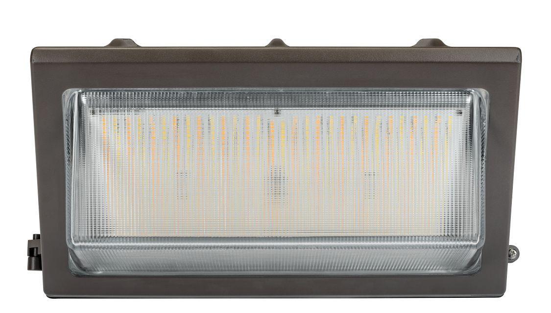 Keystone Technologies KT-WPLED120-L1-8CSB-VDIM Wallpack, LED Lamp, 120 W Fixture, 120 to 277 V, Bronze Housing