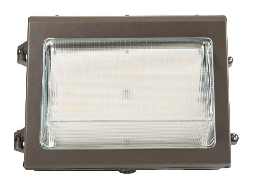 Keystone Technologies KT-WPLED55-M1-8CSB-VDIM Wallpack, LED Lamp, 55 W Fixture, 120 to 277 V, Bronze Housing