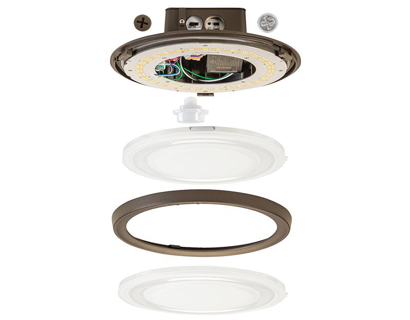 Keystone Technologies KT-CLED60PS-M1-8CSB-VDIM Outdoor Canopy Lighting