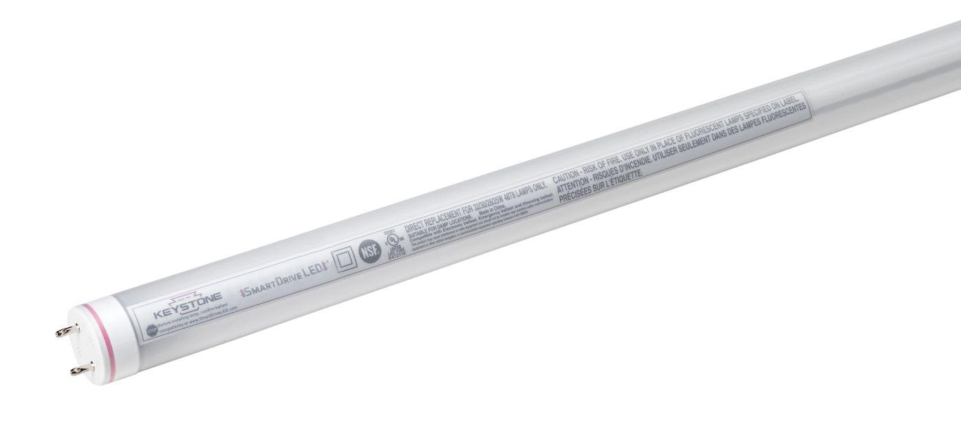 Keystone Technologies KT-LED13.5T8-48GC-840-S /G3 Spotlight Bulbs, 13.5 W, G13 Lamp, T8 Shape, 2200 Lumens