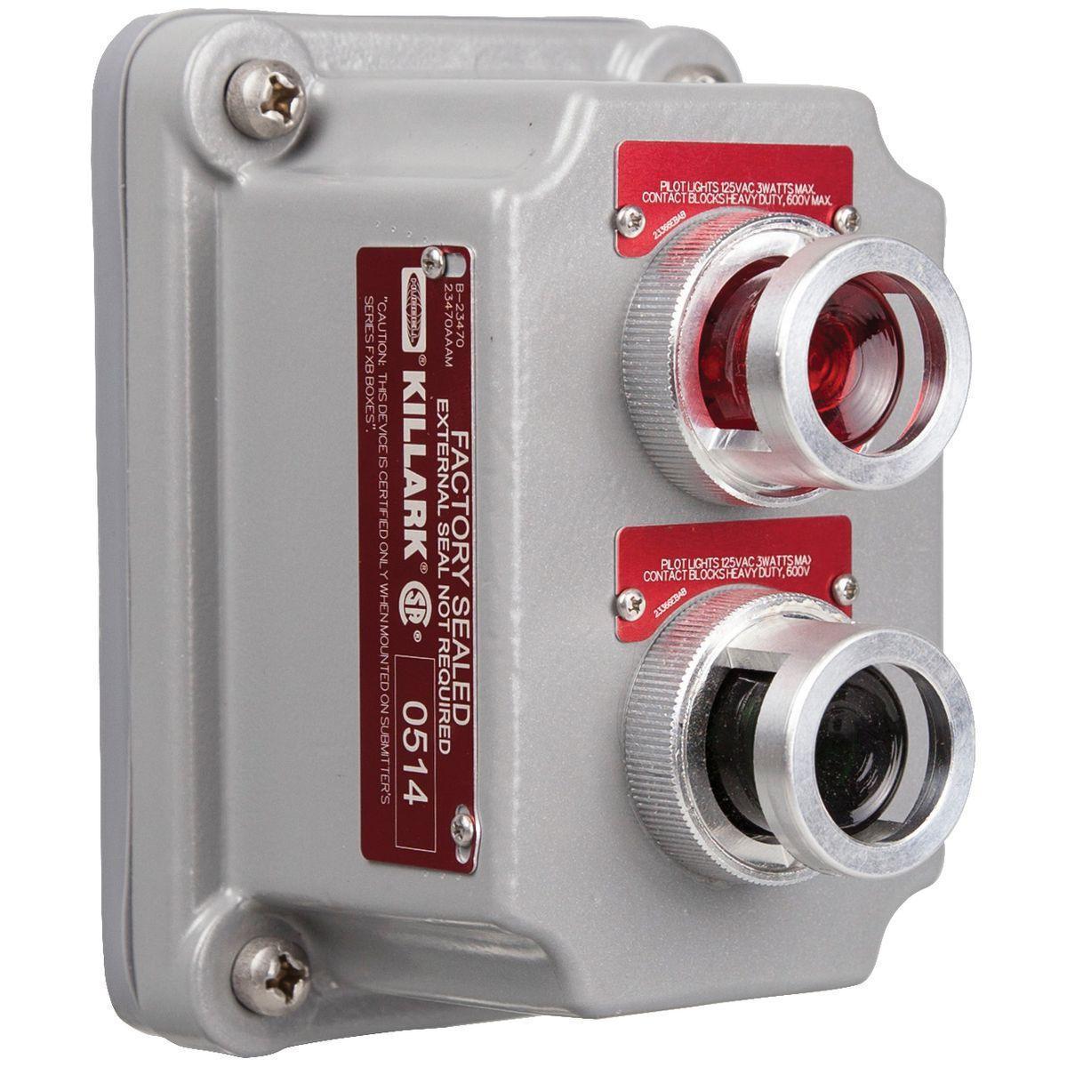 Killark® FXCS-0B30RL-GL Pilot Light Control Stations