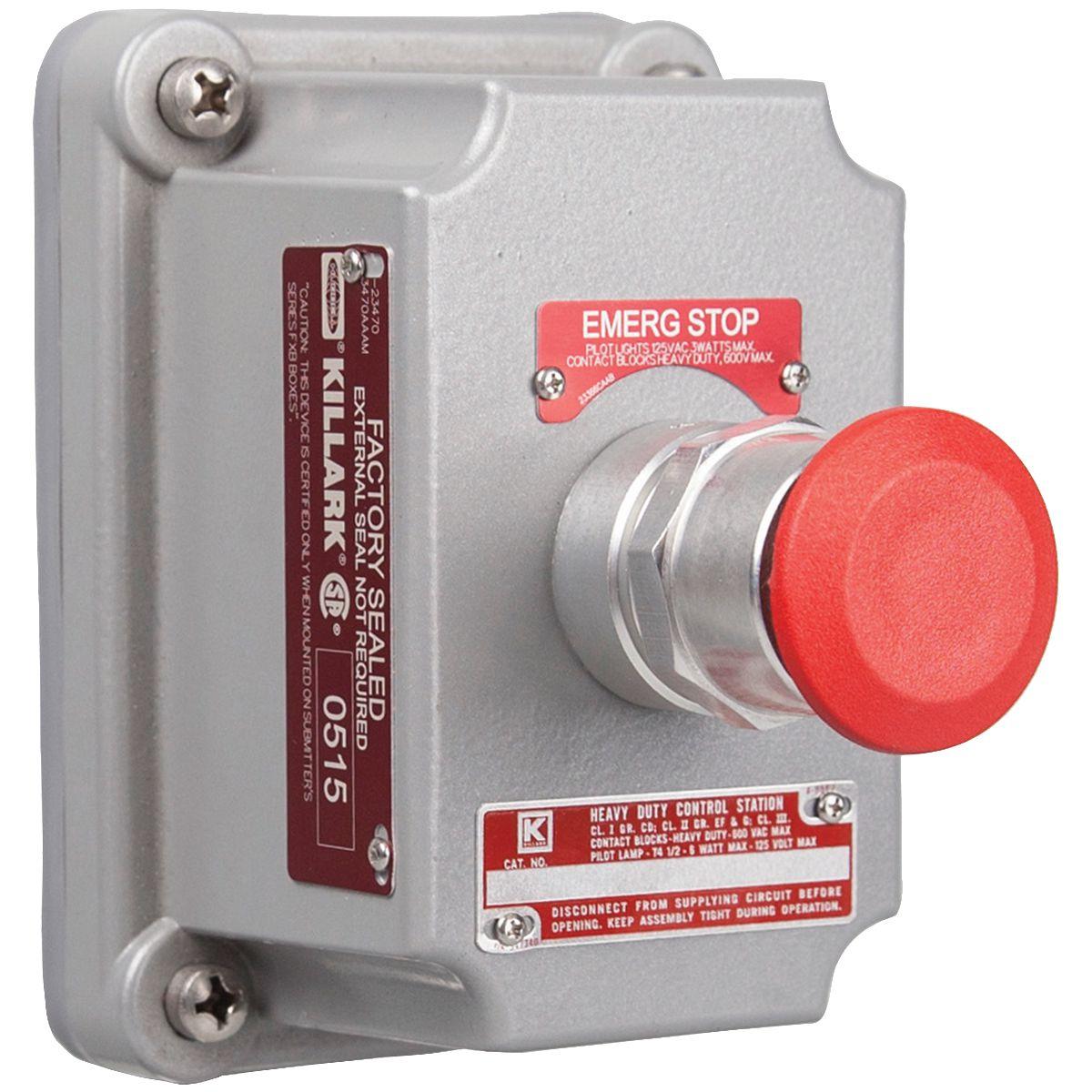 Killark® FXCS-0MMR3 Pushbutton Control Stations