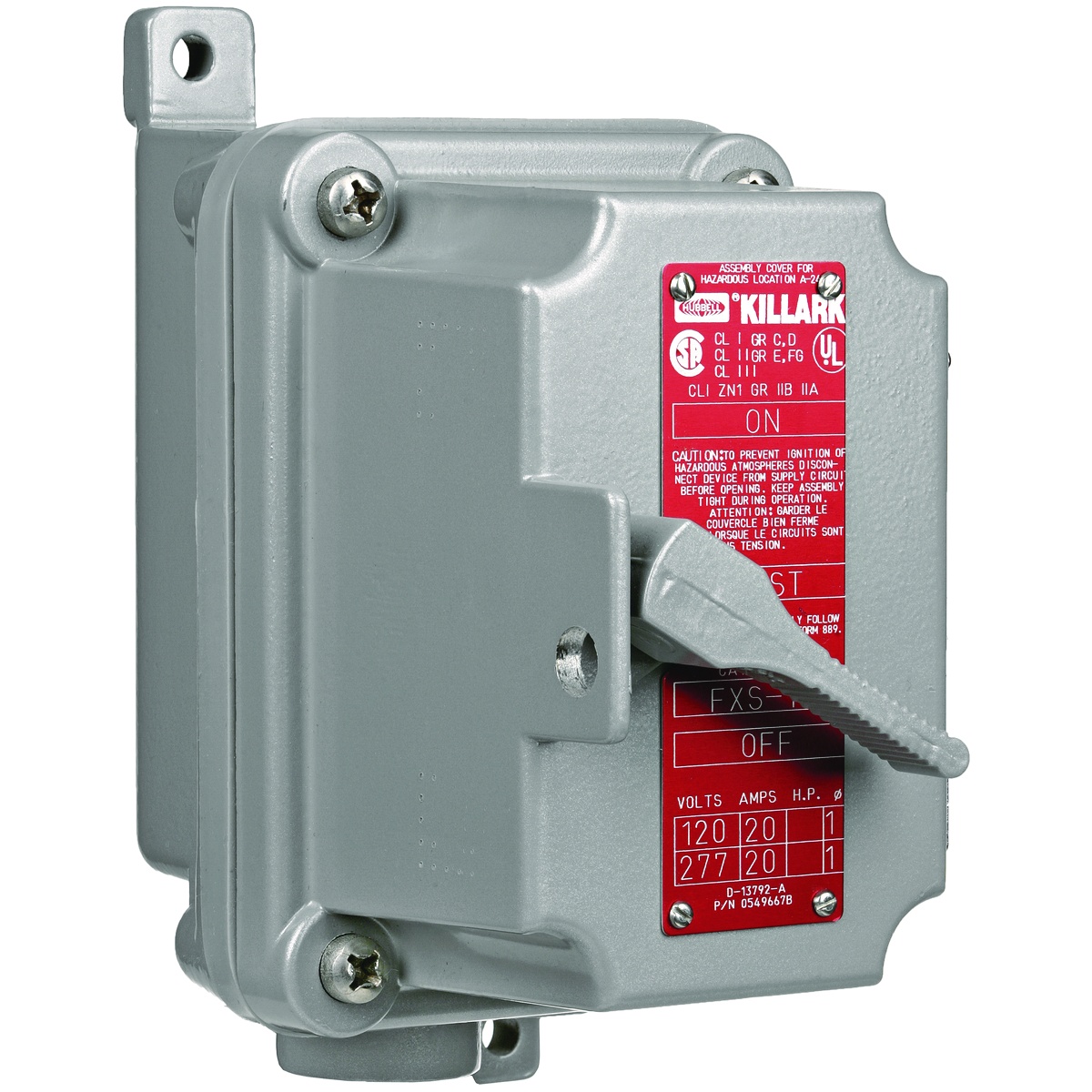 Killark® FXSX13 Hazardous Location Motor Starters