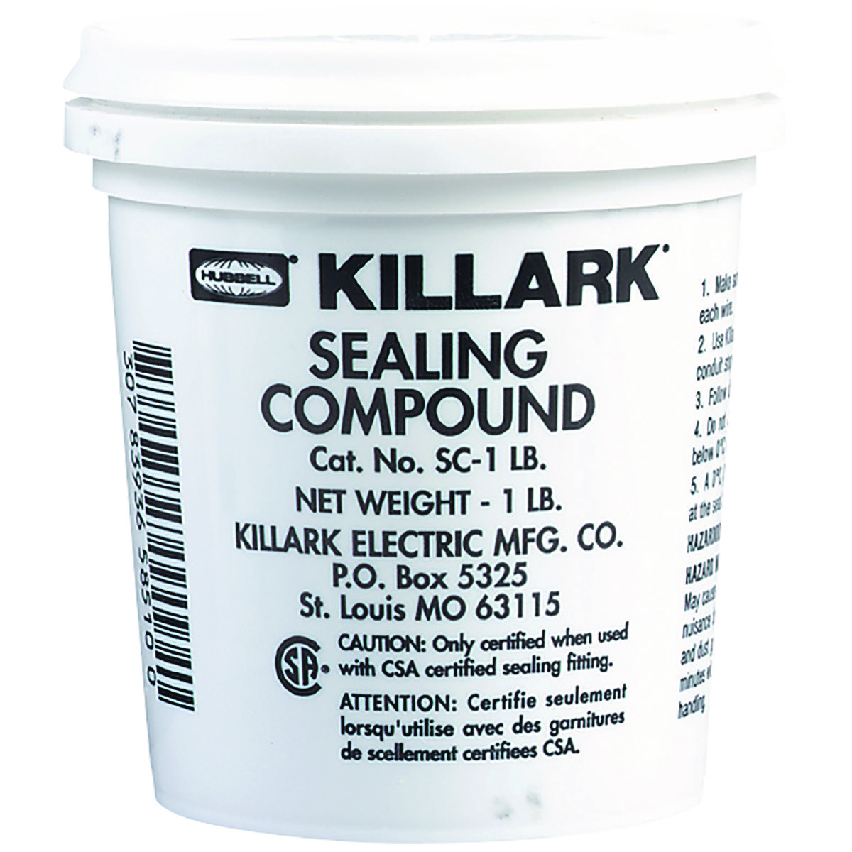 Killark® SC-4 OZ Caulks & Sealants