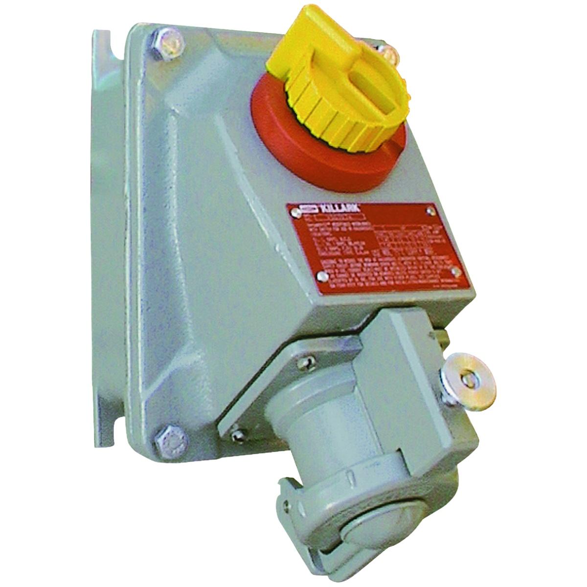 Killark® VersaMate® VSQ3034 VSQ Interlocked Switched Switched Receptacle, 600 V AC, 30 A, 4 Poles, 3 Wires