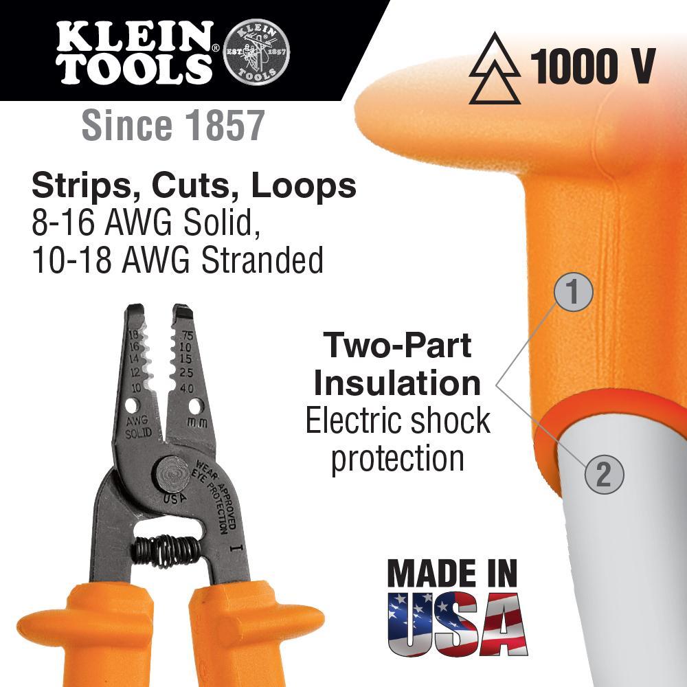 Klein® 11049-INS Cable Strippers