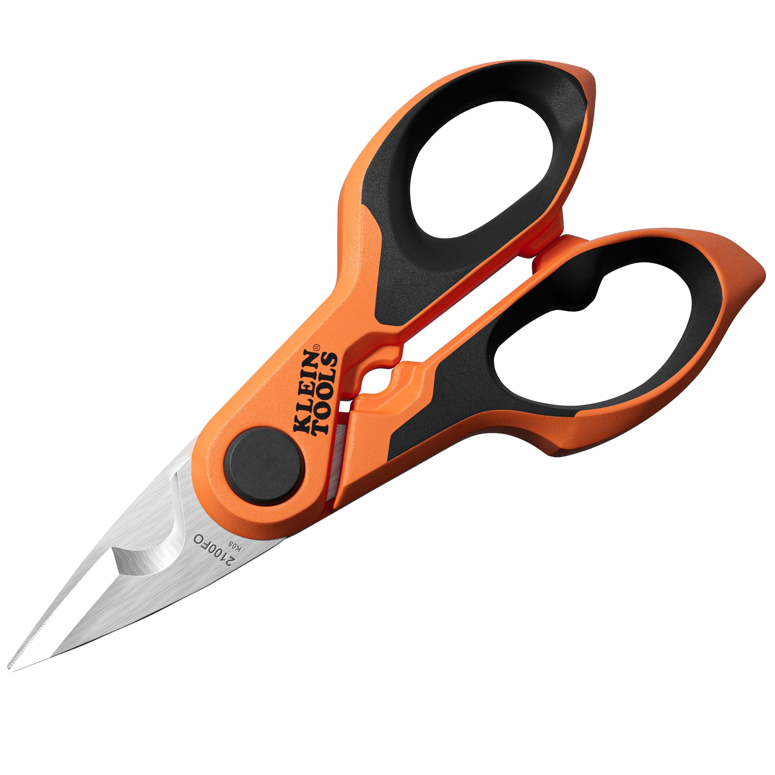 Klein® 2100FO Scissors, 1.75 in L of Cut, 6.6 in OAL, Stainless Steel Blade, Ambidextrous Hand