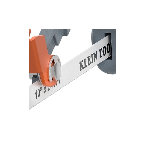 Klein® 31432 Compact Hacksaw, 10 in L Bi-Metal Blade, 0.8 in D Throat