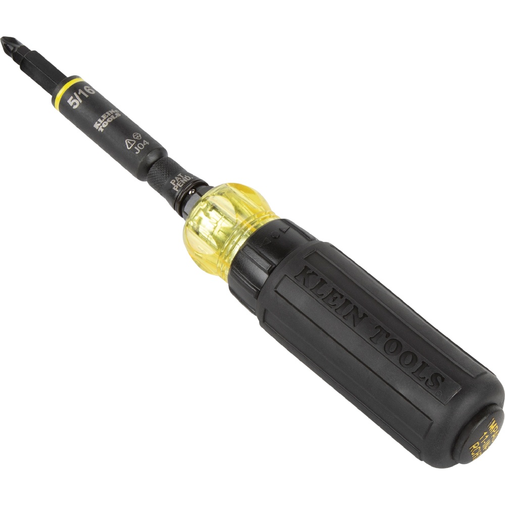 Klein® 32500HDRT 11-in-1 Ratcheting Screwdriver, 11 Pieces, T25 Range, Ratchet Handle, Steel