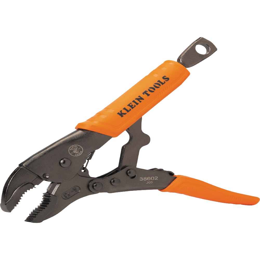 Klein® 38663 Pliers Set, Curved Jaw Locking, Long Nose, 2 Pieces, 9.7 in OAL