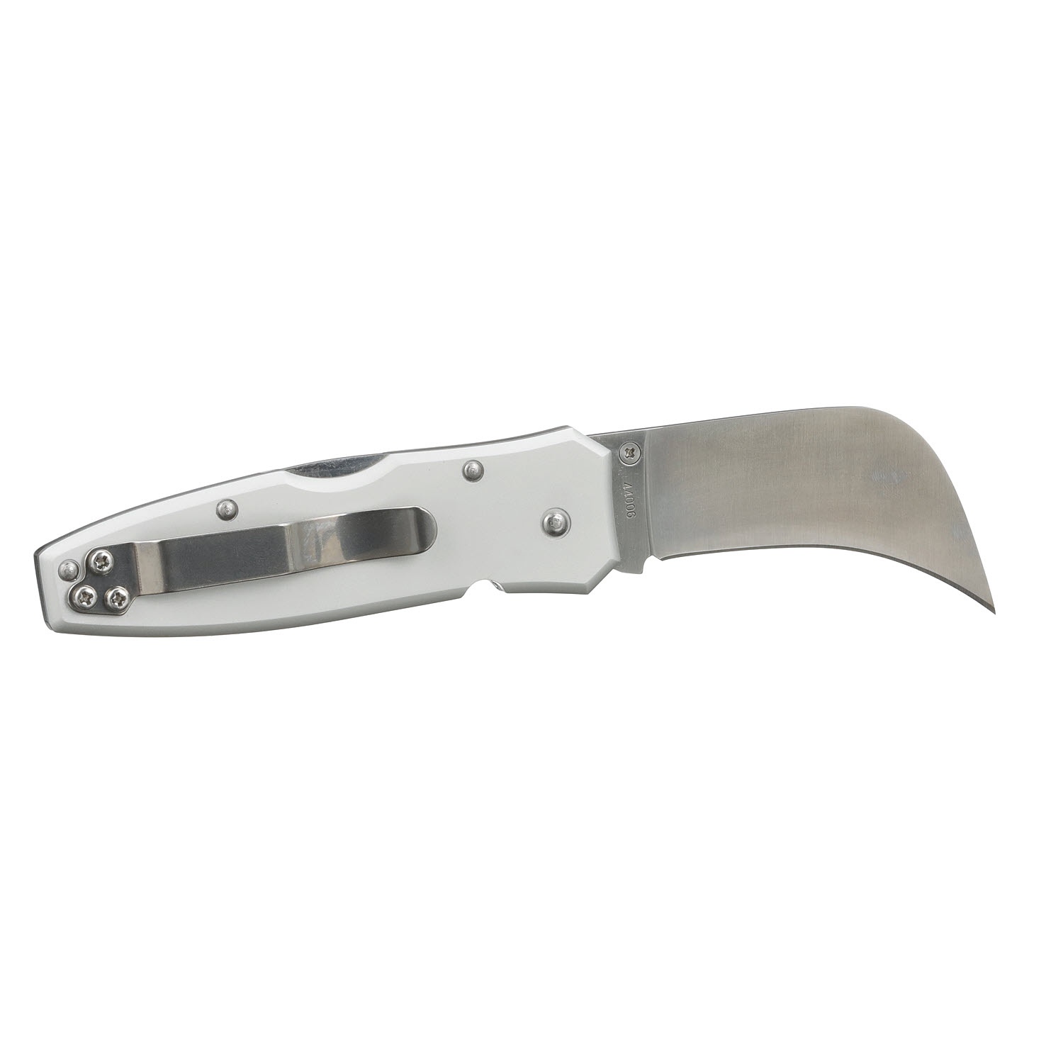 Klein® 44006 1-Blade Compact Lightweight Pocket Knife, AUS8 Stainless Steel Sheepfoot Blade, 2-5/8 in L Blade, Thumb Stud/Lock Back Opening