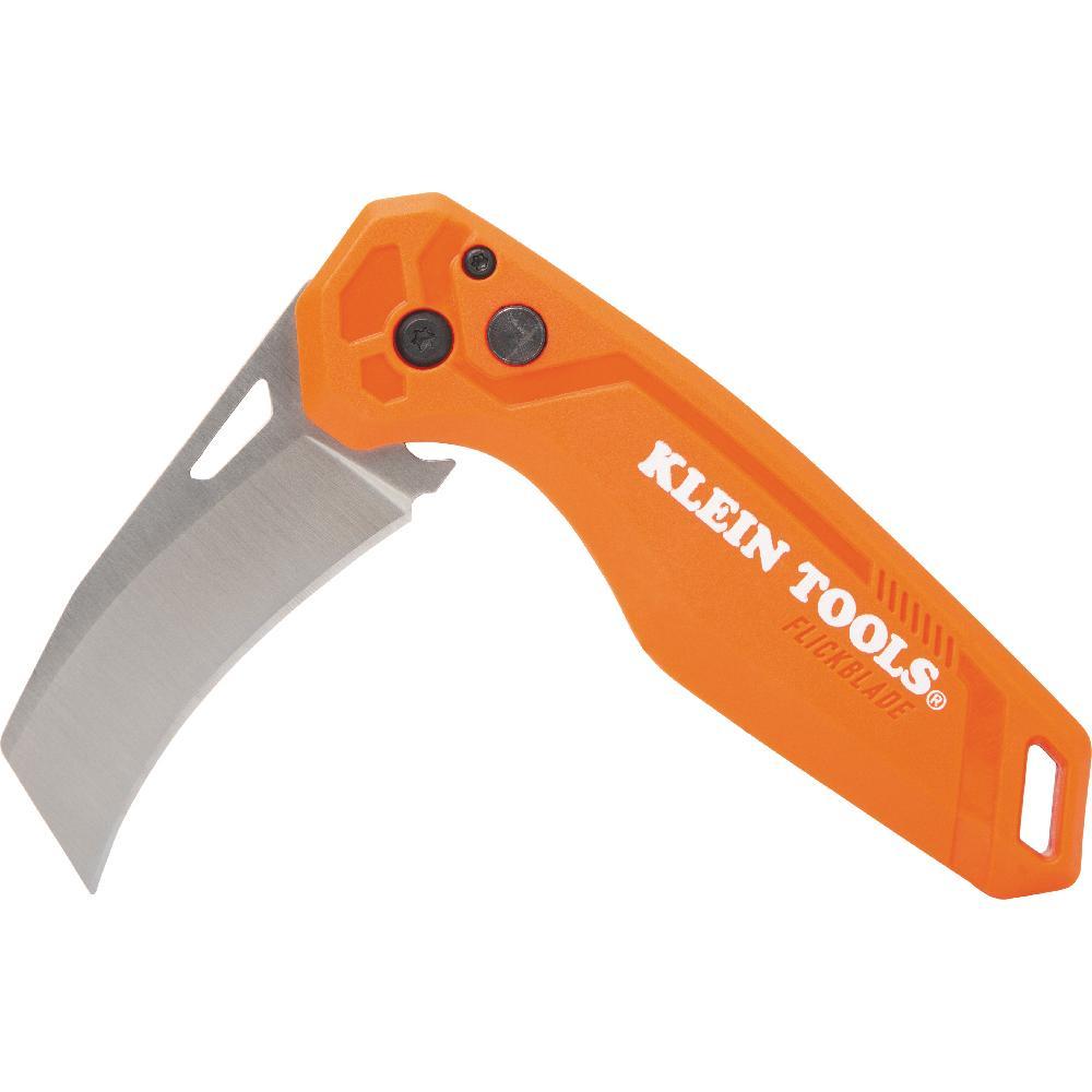 Klein® 44321 1-Blade Folding Pocket Knife, Steel Hawkbill Blade, 2.5 in L Blade