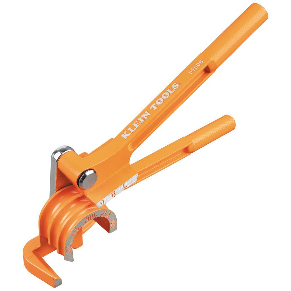 Klein® 51006 3-in-1 Tubing Bender, 180 deg Bend, 1/4 in, 5/16 in, 3/8 in Bend Radius