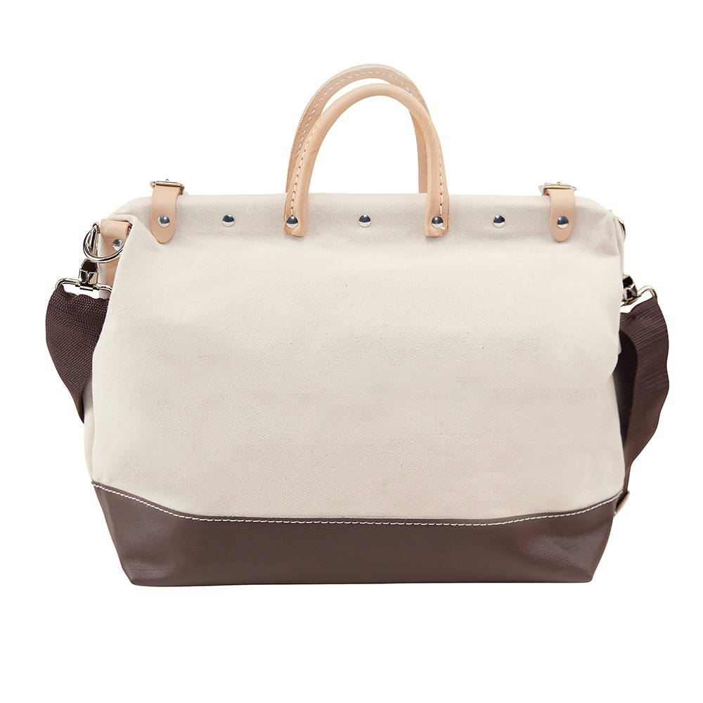 Klein® 5102-16SP Deluxe Tool Bag, #8 Canvas, Brown/Tan