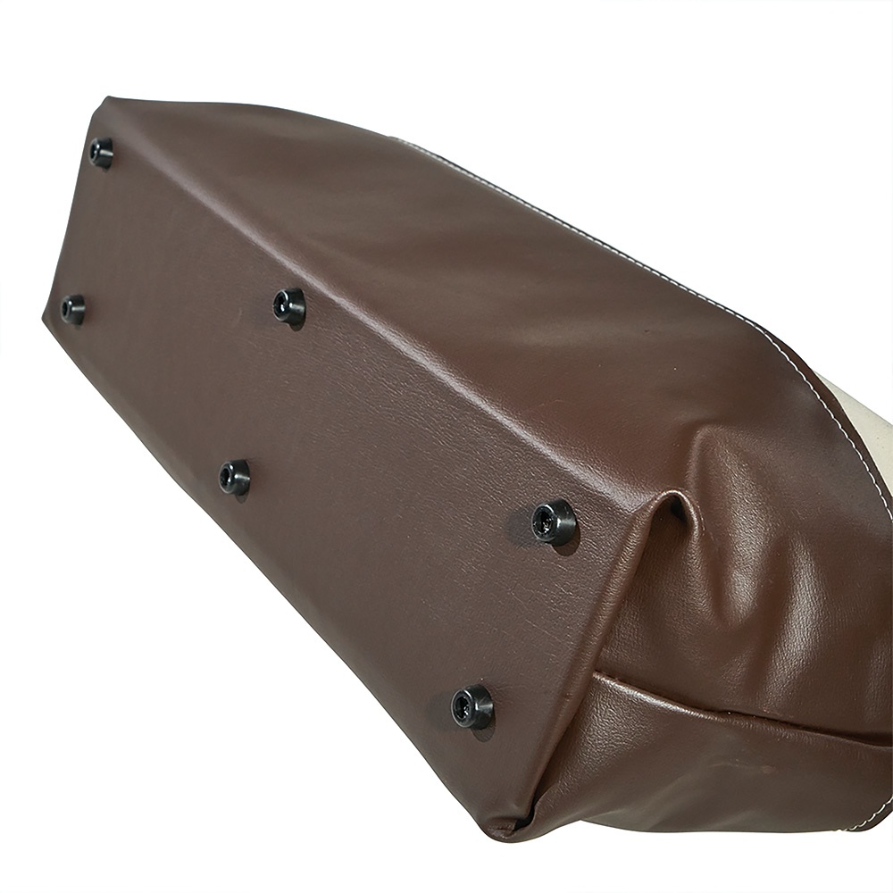 Klein® 5105-24 Heavy Duty High Bottom Tool Bag, #8 Canvas, Brown/Tan