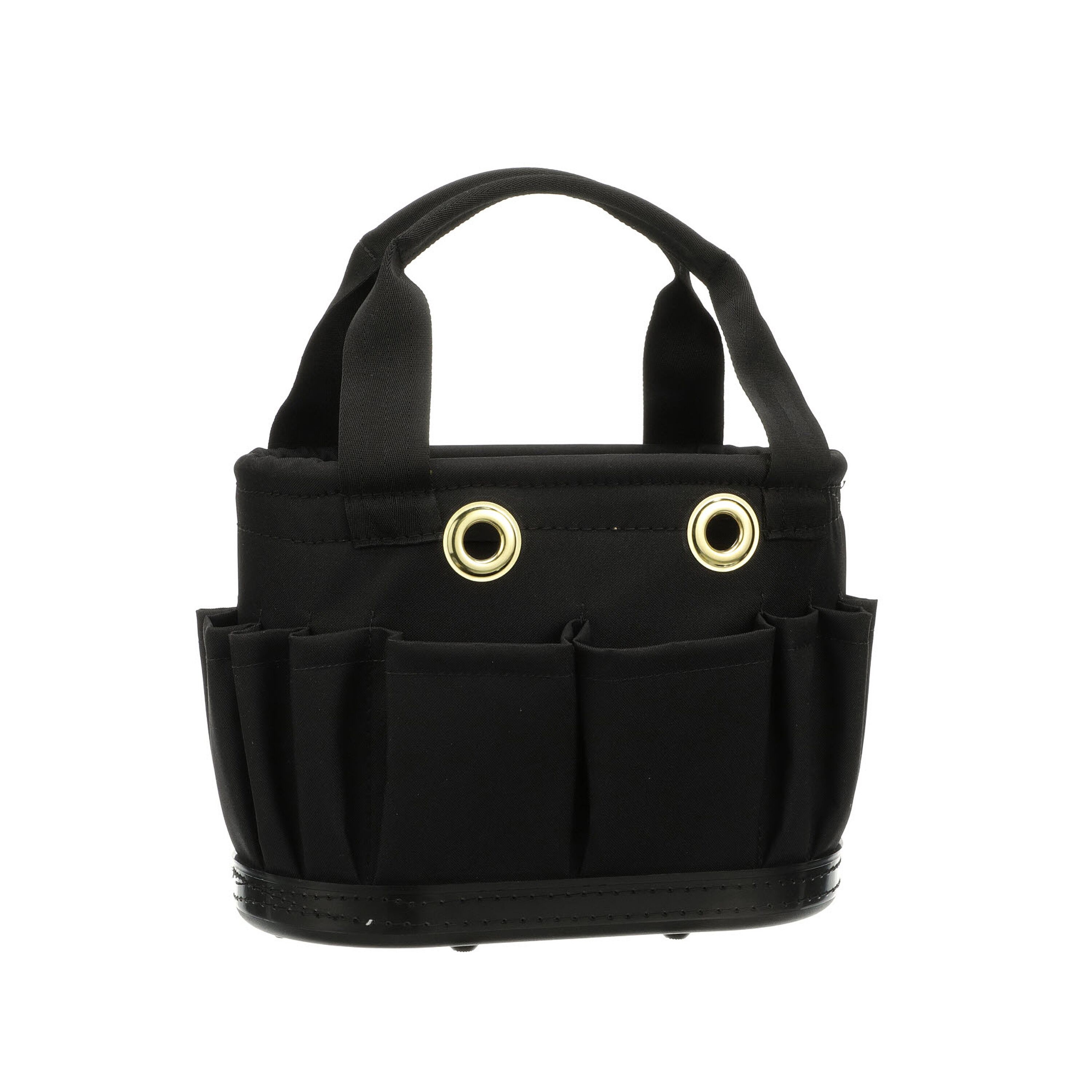 Klein® 5144BHB14OS Hard Body Aerial Bucket, 10 in H x 7 in W x 11 in D, 29 Pockets, Denier Polyester, Black