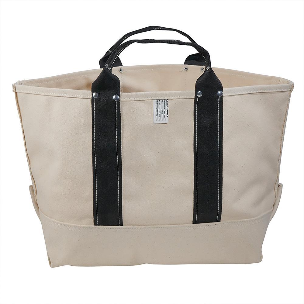 Klein® 5155 Heavy Duty Tool Bag, #6 Canvas, White