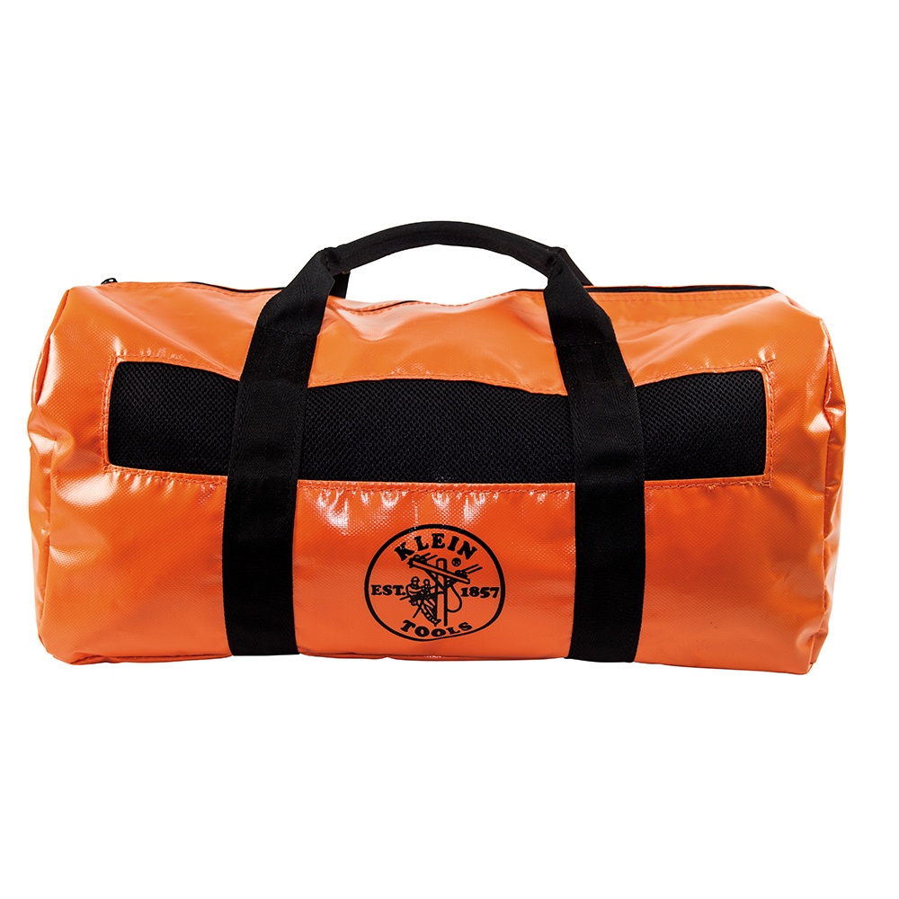 Klein® 5216V Duffel Bag, Orange, Vinyl, 2 cu-ft Storage, 12 in H x 12 in W