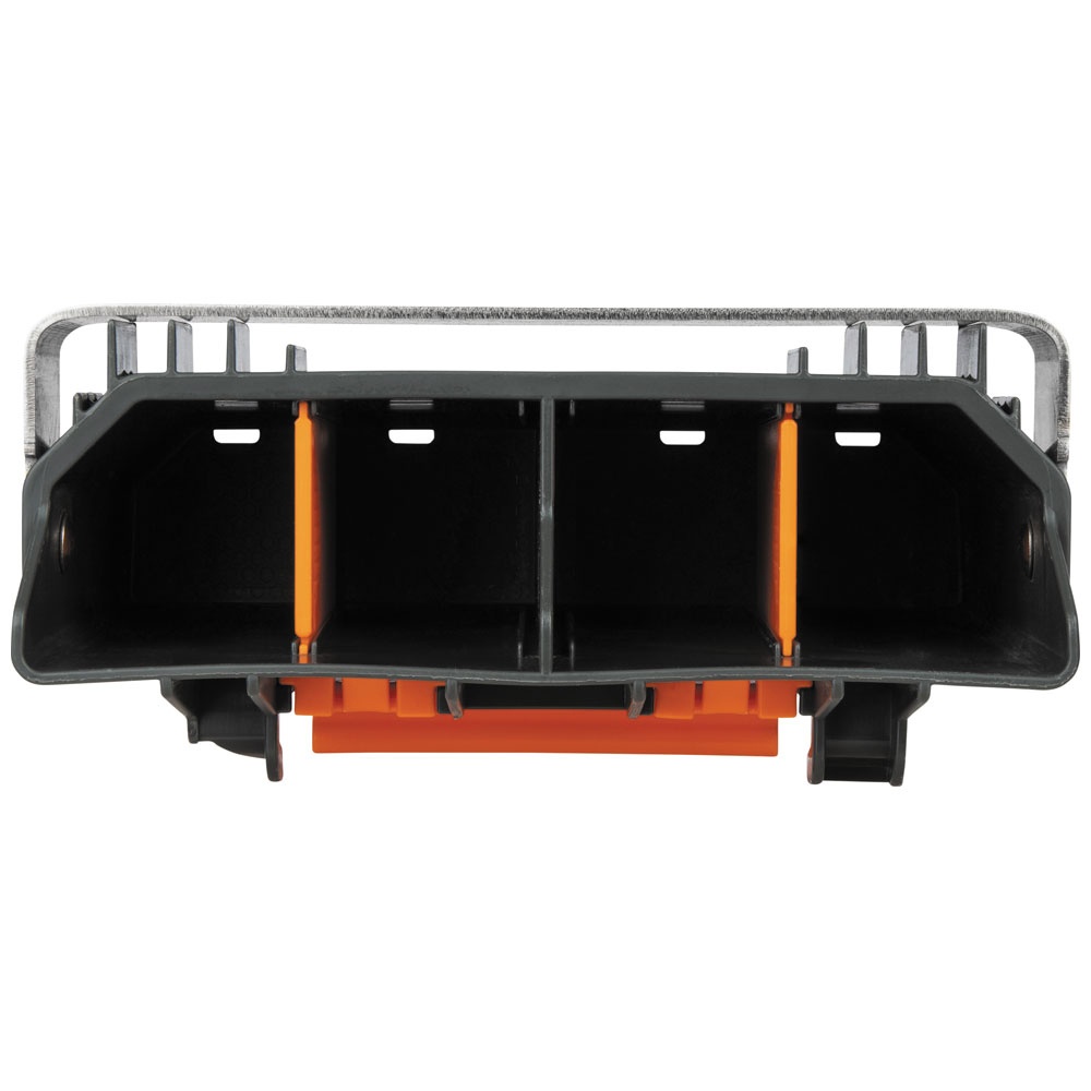 Klein® 54814MB Tool Carrier Rail Attachment, For Use With MODbox™ Rail System Components, Hard Plastic/Metal, Dark Gray
