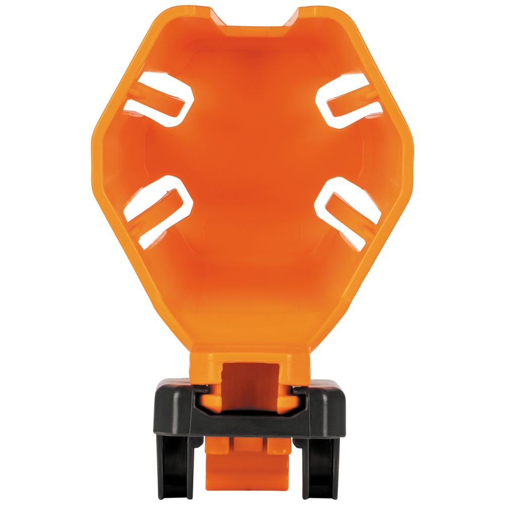 Klein® 54817MB Cup Holder Rail Attachment, For Use With MODbox™ Rail System Components, Hard Plastic, Orange/Dark Gray