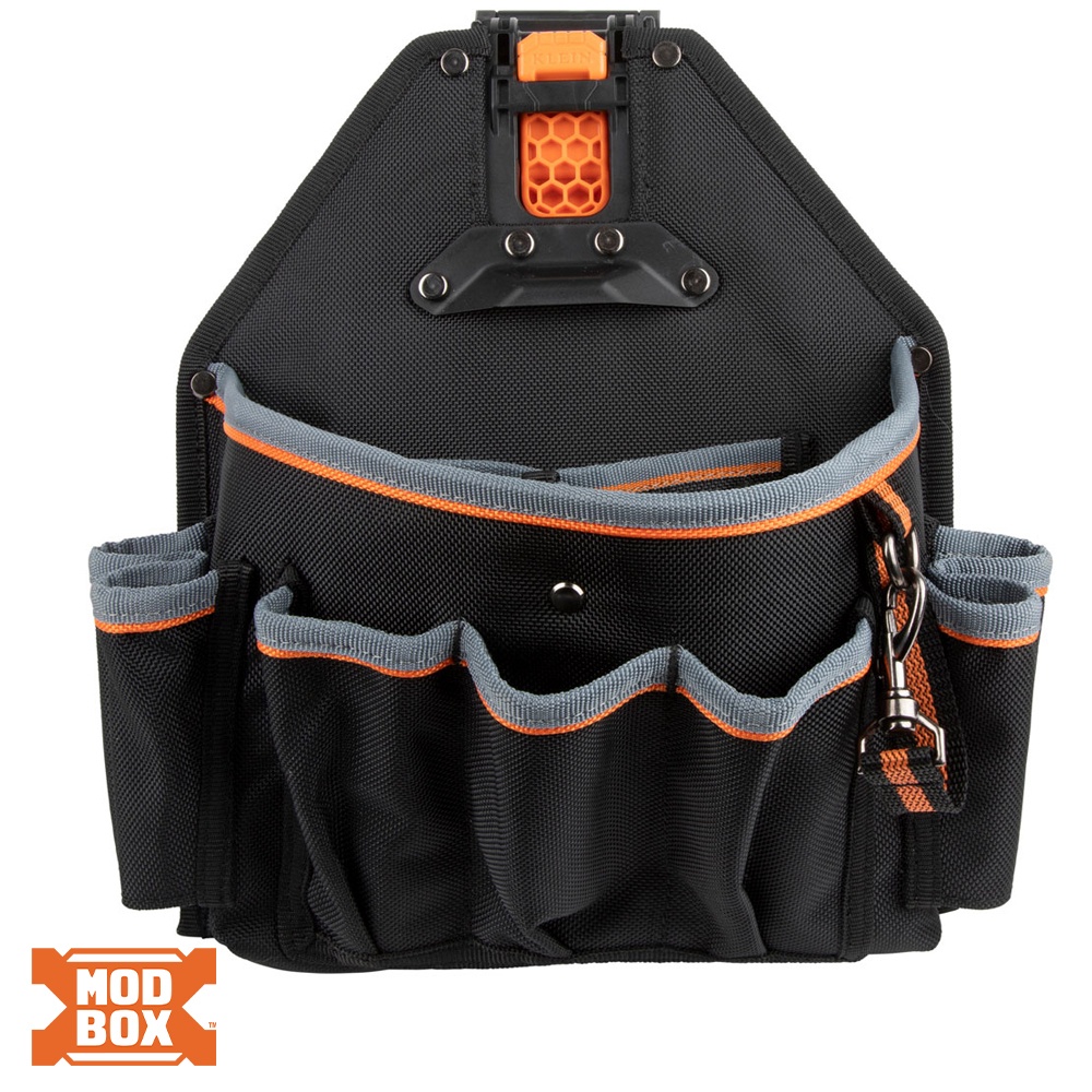 Klein® 55834MB Tool Pouch, 1680D Ballistic Weave, Black