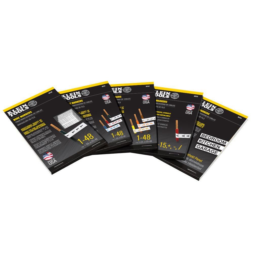 Klein® 56253 Wire Marker Cards