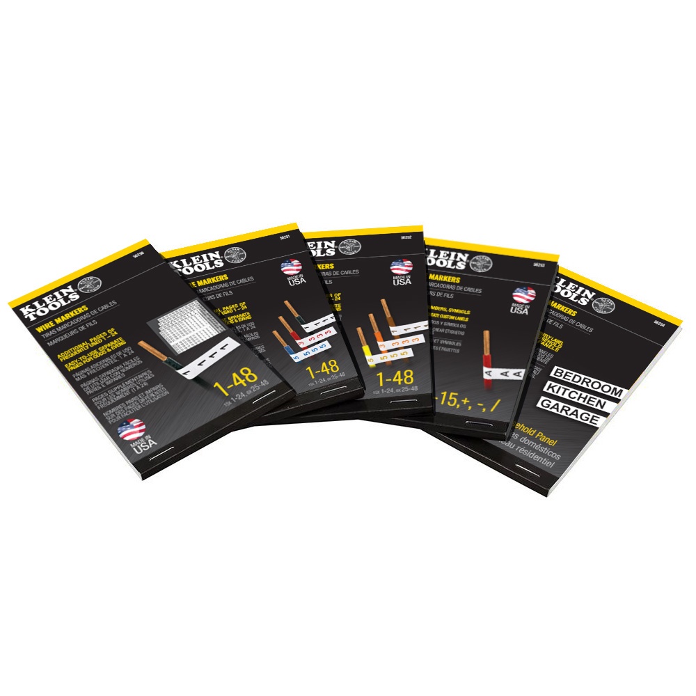 Klein® 56255 Wire Marker Cards