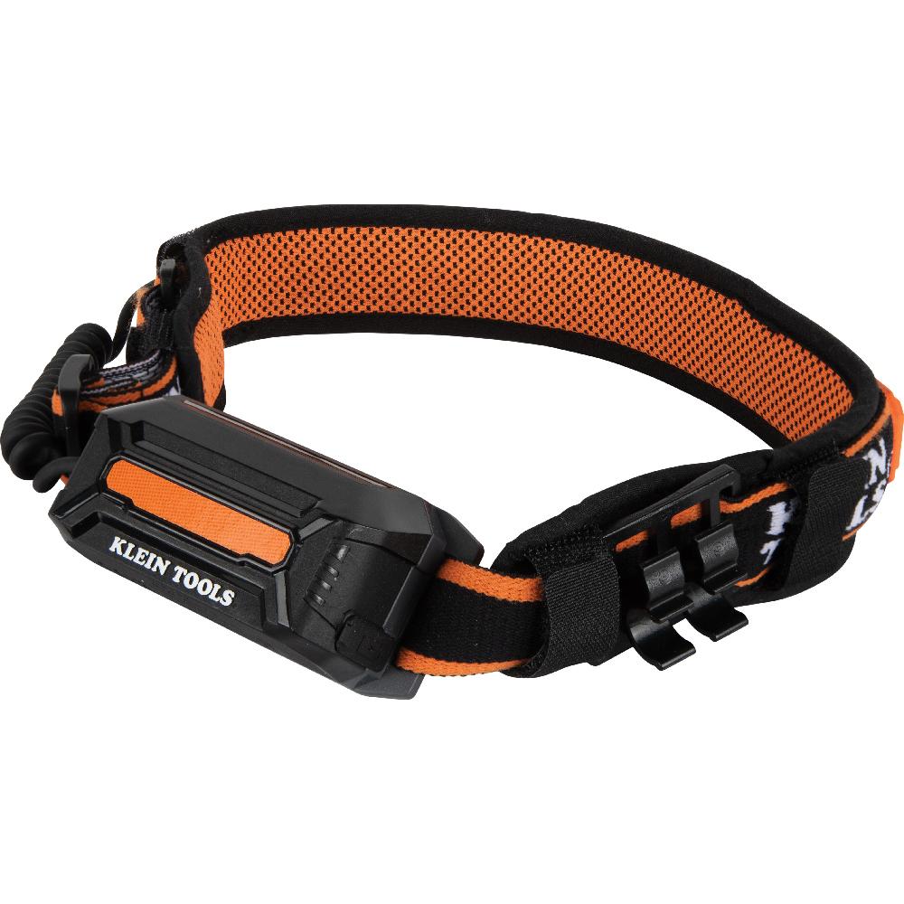 Klein® 56308 Rechargeable Headlamp, LED Bulb, ABS/PC/Silicone Housing, 575, 410, 210, 220, 120 Lumens