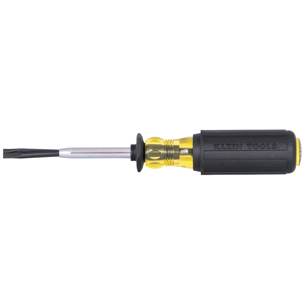 Klein® 6024K Holding Screw Driver, 1/4 in Point Slotted Point, Steel Shank, 8.38 in OAL