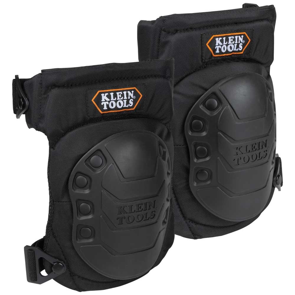 Klein® 60344 Protective Kneepad, Nylon/ Polyester/Thermoplastic Rubber/EVA Foam/NBR/Iron Pad, Quick-Release Clip Closure
