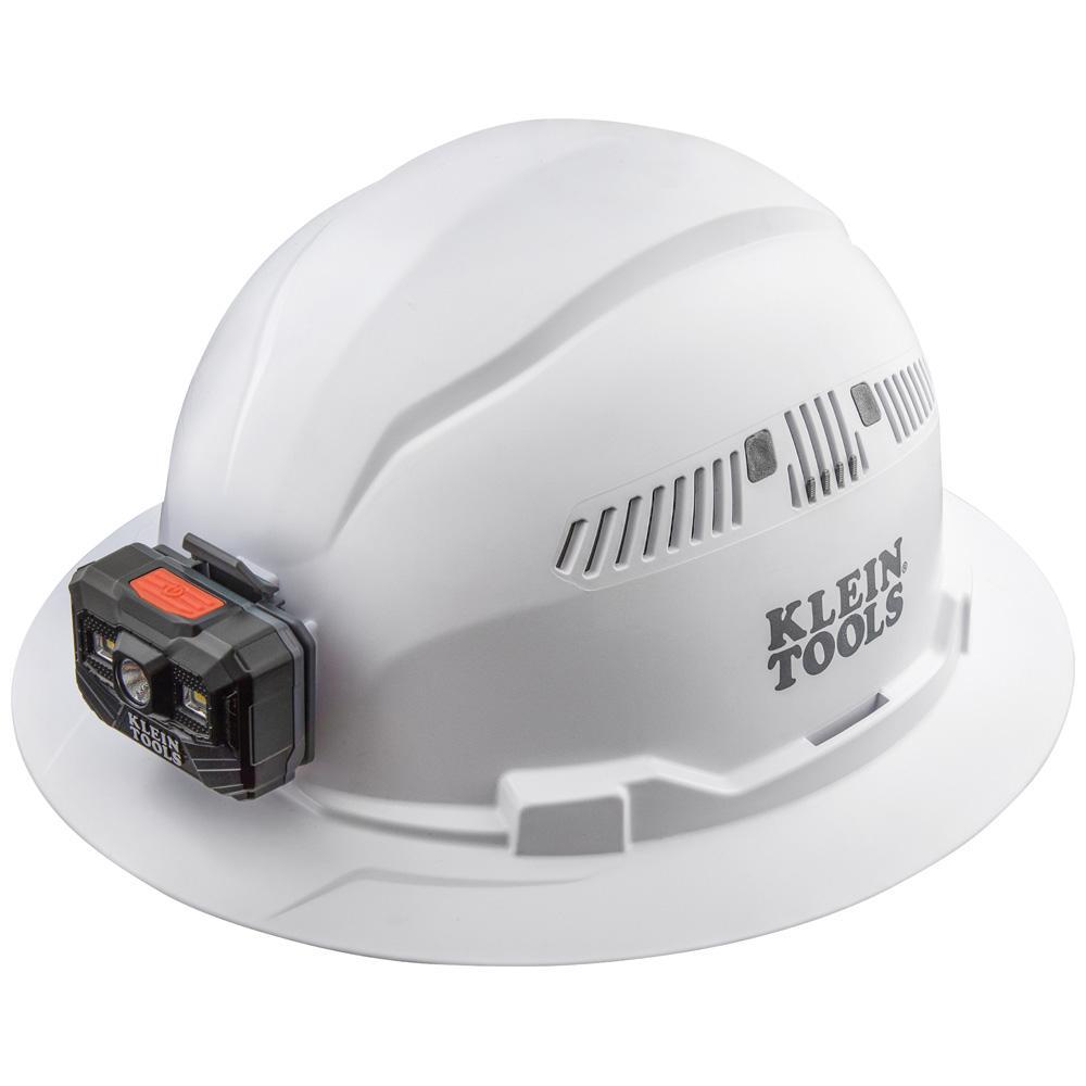 Klein® 60407RL Adjustable Vented Type 1 Hard Hat, 6-1/2 Fits Mini Hat, 8 Fits Max Hat, ABS/Polycarbonate, 4-Point Suspension, ANSI Electrical Class Rating: Class C, ANSI Impact Rating: ANSI Z89.1-2014, Ratchet Knob Adjustment