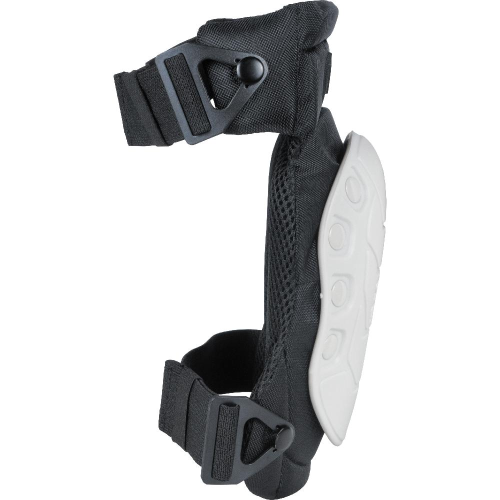 Klein® 60846 Semi-Hinged Knee Pad Sleeve, ABS/PVC/TPE/Stainless Steel Cap, Polyester/TPR/EVA/Nylon/Neoprene/Iron Pad, Quick-Release Clip Closure, Black/White