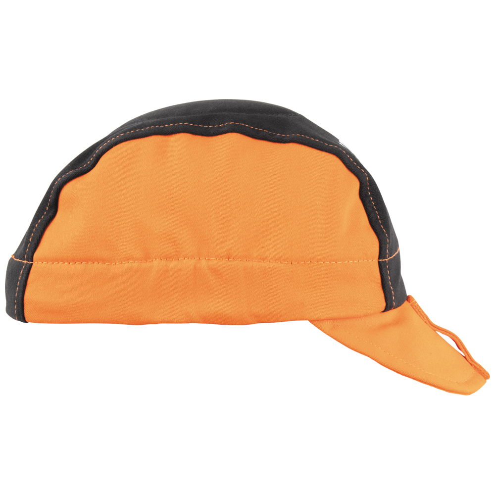 Klein® 60898 Welding Cap, FR Cotton, Orange/Black