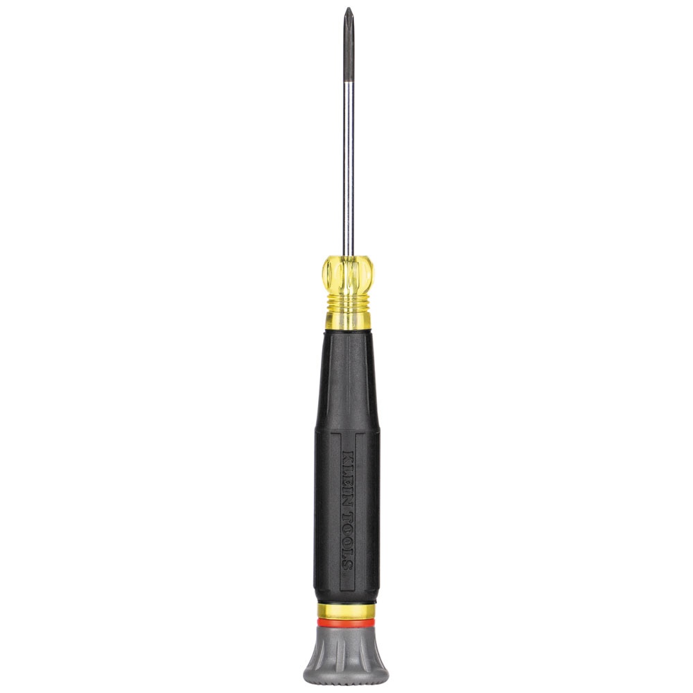 Klein® 6222 Precision Screwdriver, #00 Point Phillips® Point, 5.5 in OAL, CA/TPE Handle, Nickel Chrome Plated