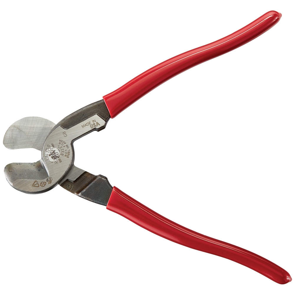 Klein® 63225 High Leverage Cable Cutter, 9.07 in OAL, For Wire THK 4/0 AWG, 2/0 AWG, 24 AWG, Steel Jaw